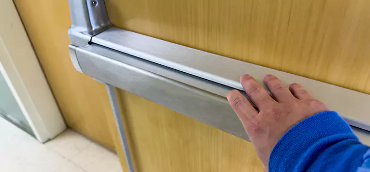 Installing a Push Bar on a Door Albertville